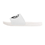 Sliders Sandals - White Designer Streetwear Mens Womens Footwear Summer No Fixed abode left side 