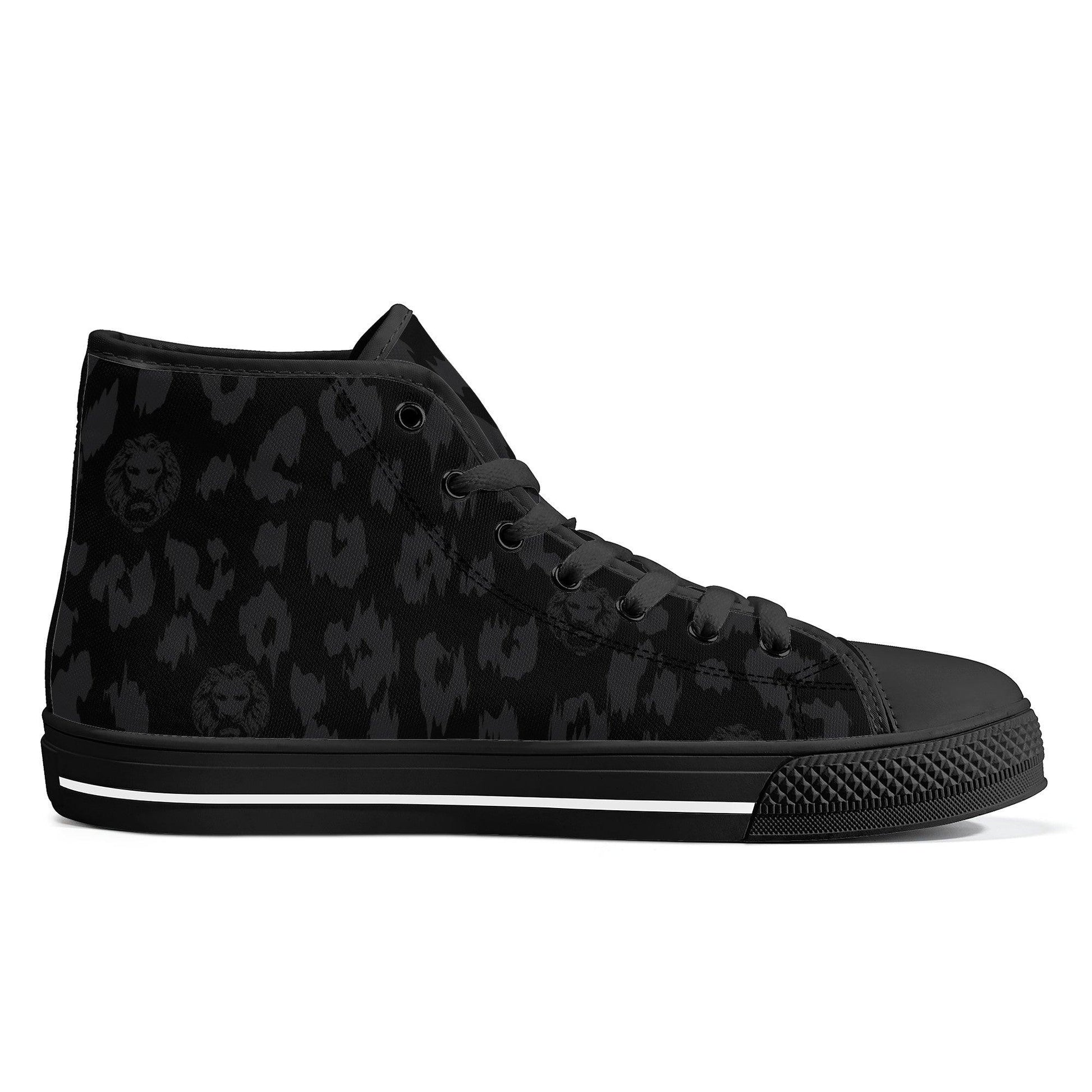 Leopard Canvas Shoes - NO FIXED ABODE Punkrock Mens Luxury Streetwear UK