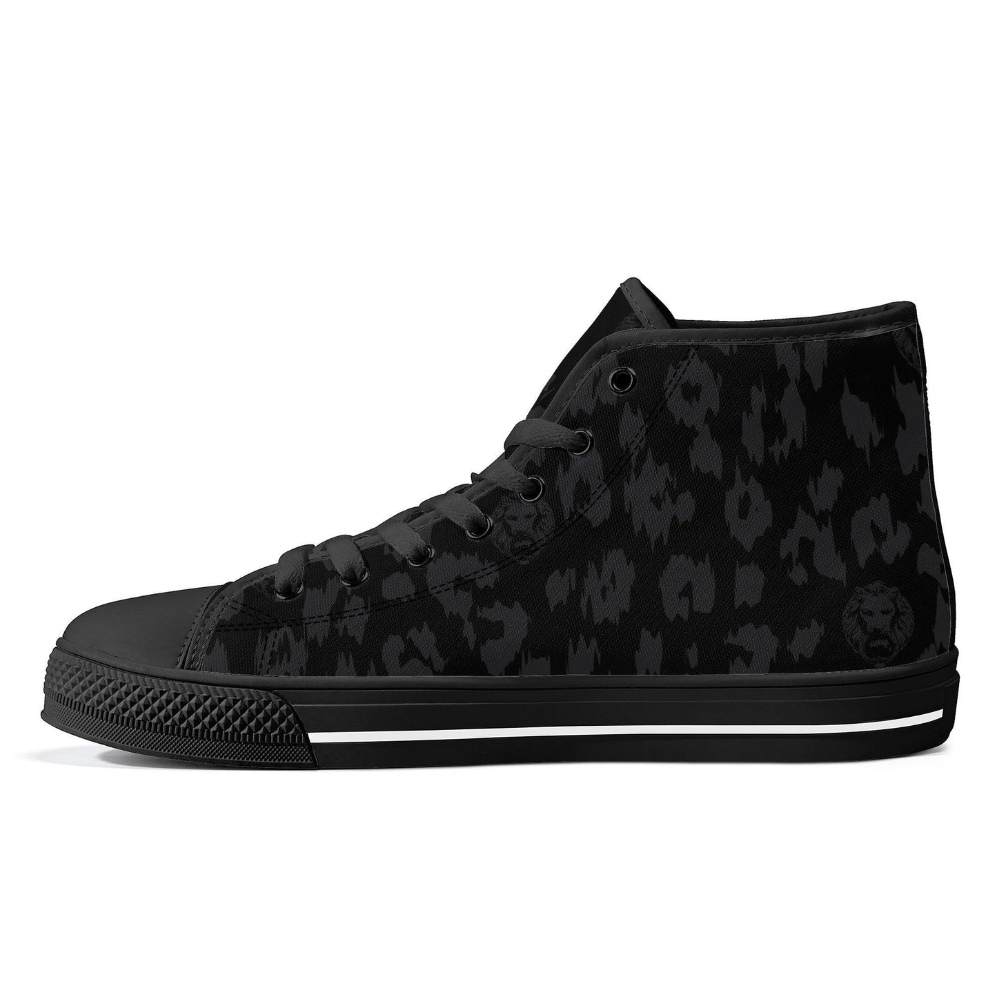 Leopard Canvas Shoes - NO FIXED ABODE Punkrock Mens Luxury Streetwear UK