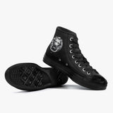 Lion Black High-Tops - NO FIXED ABODE Punkrock Mens Luxury Streetwear UK