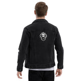 Lion Embroidered Denim jacket - NO FIXED ABODE Punkrock Mens Luxury Streetwear UK