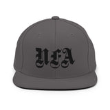NFA Black Embroidery Snapback Hat - NO FIXED ABODE Punkrock Mens Luxury Streetwear UK