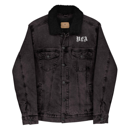 NFA Denim Sherpa Jacket - NO FIXED ABODE Punkrock Mens Luxury Streetwear UK