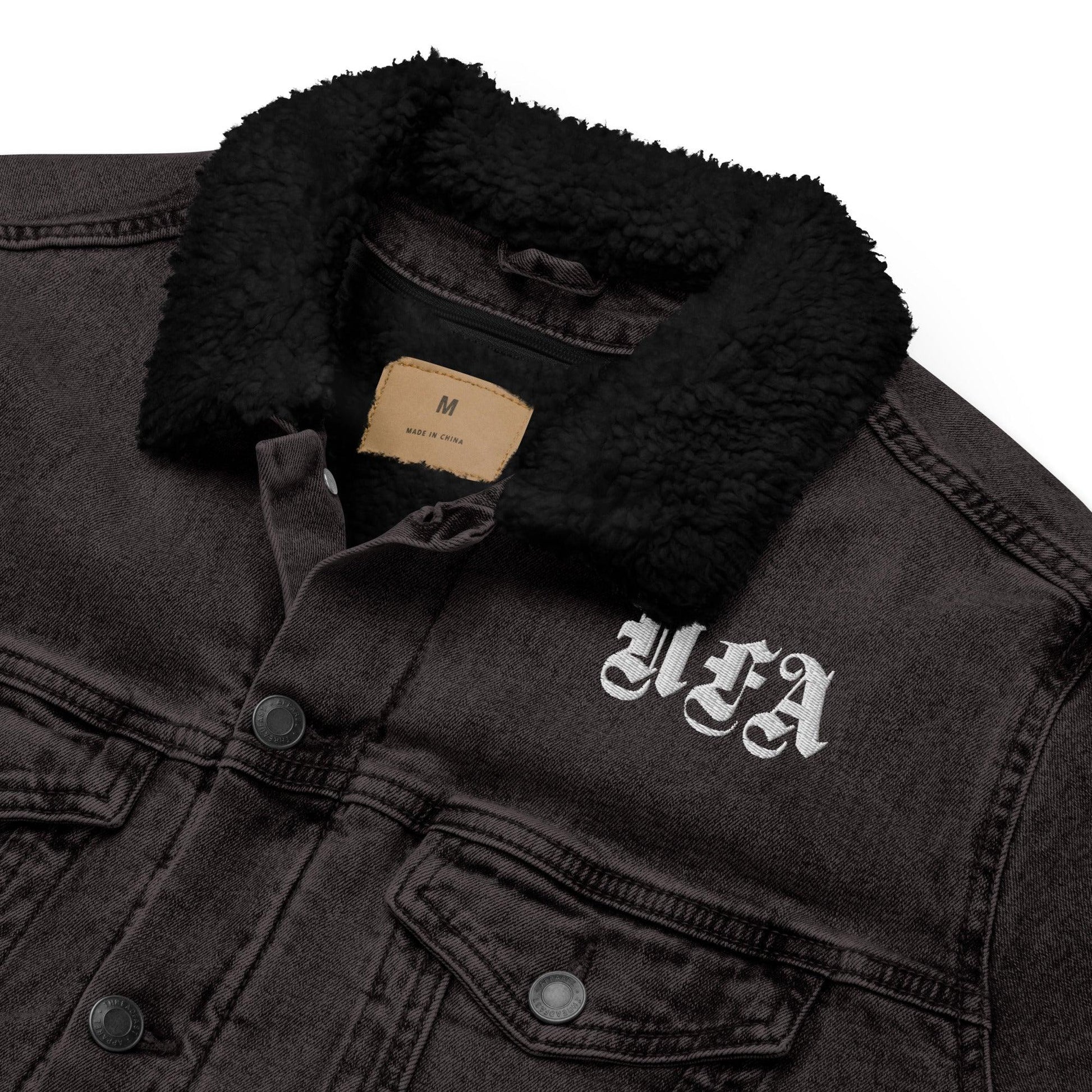 NFA Denim Sherpa Jacket - NO FIXED ABODE Punkrock Mens Luxury Streetwear UK