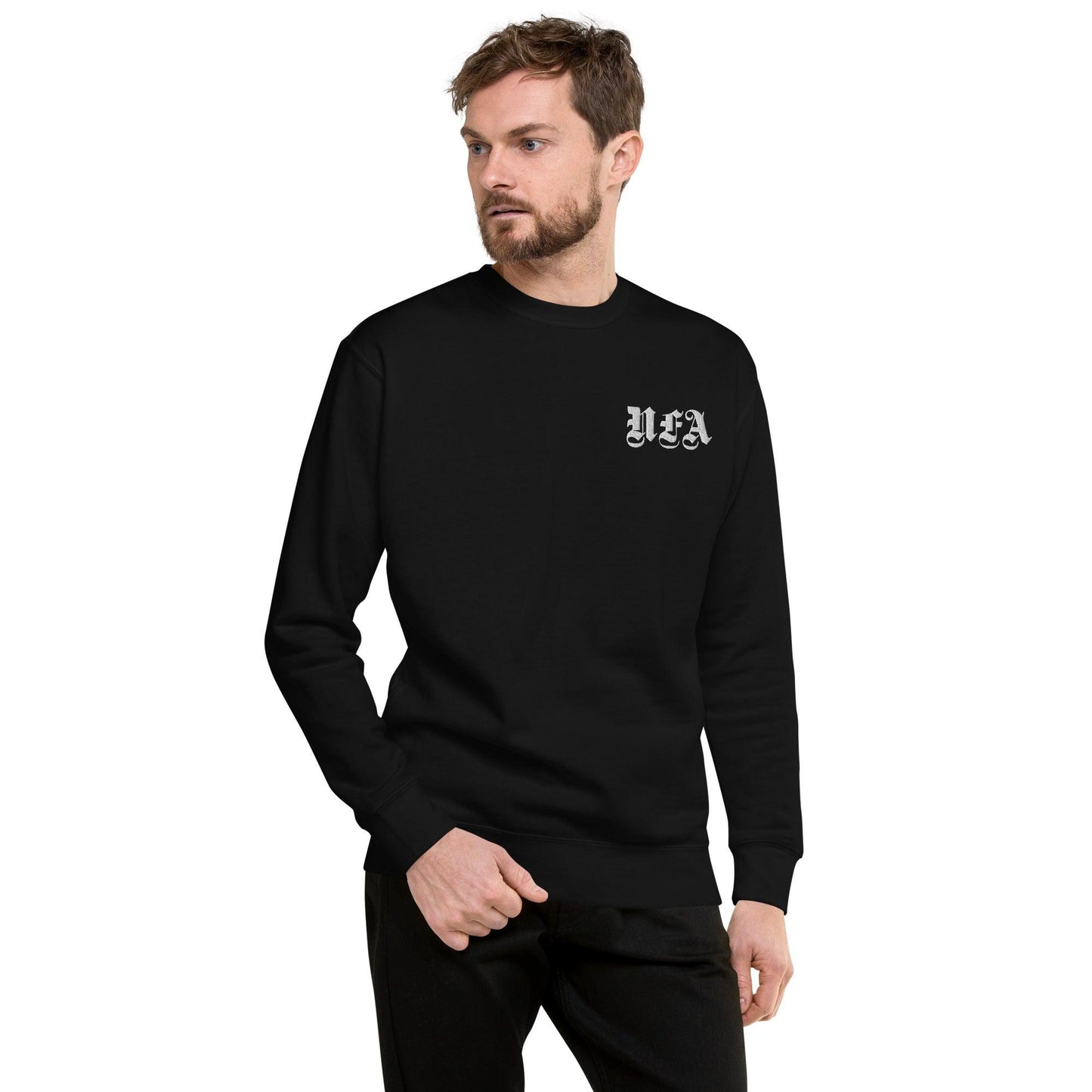 NFA embroidered Sweatshirt - NO FIXED ABODE Punkrock Mens Luxury Streetwear UK