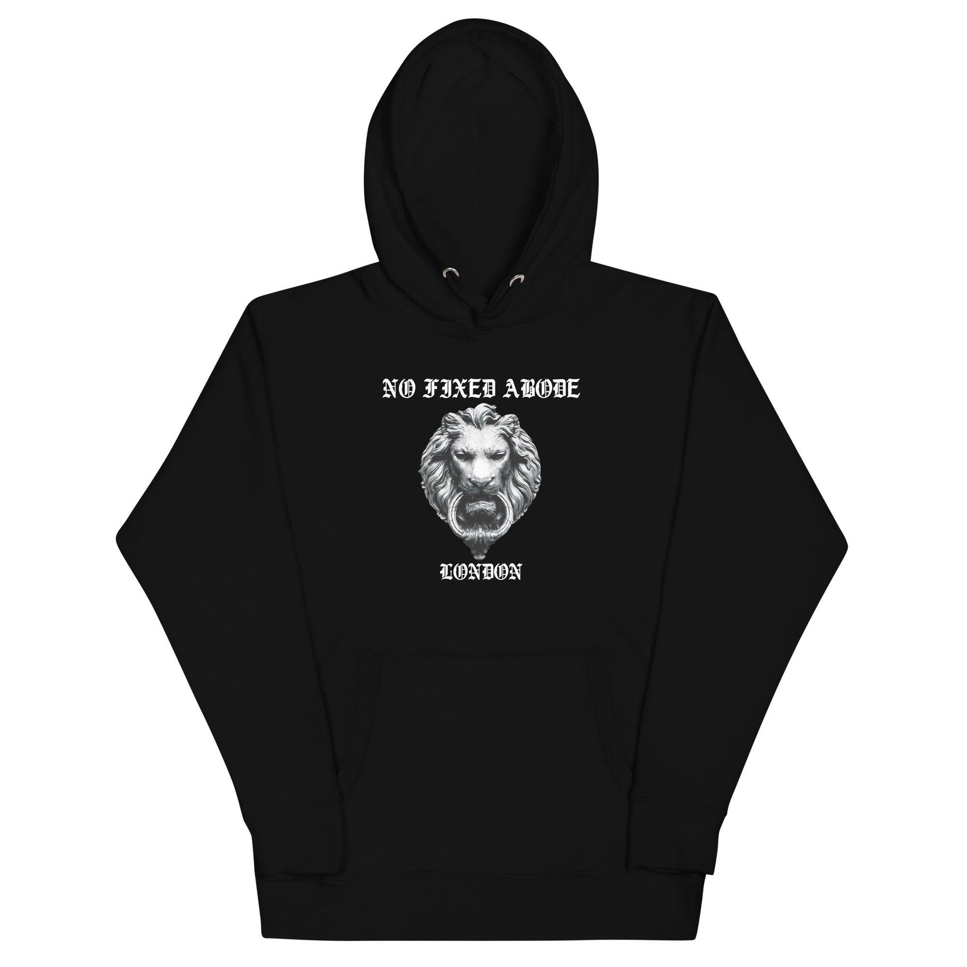 No Fixed Abode Lion Hoodie - NO FIXED ABODE Punkrock Mens Luxury Streetwear UK