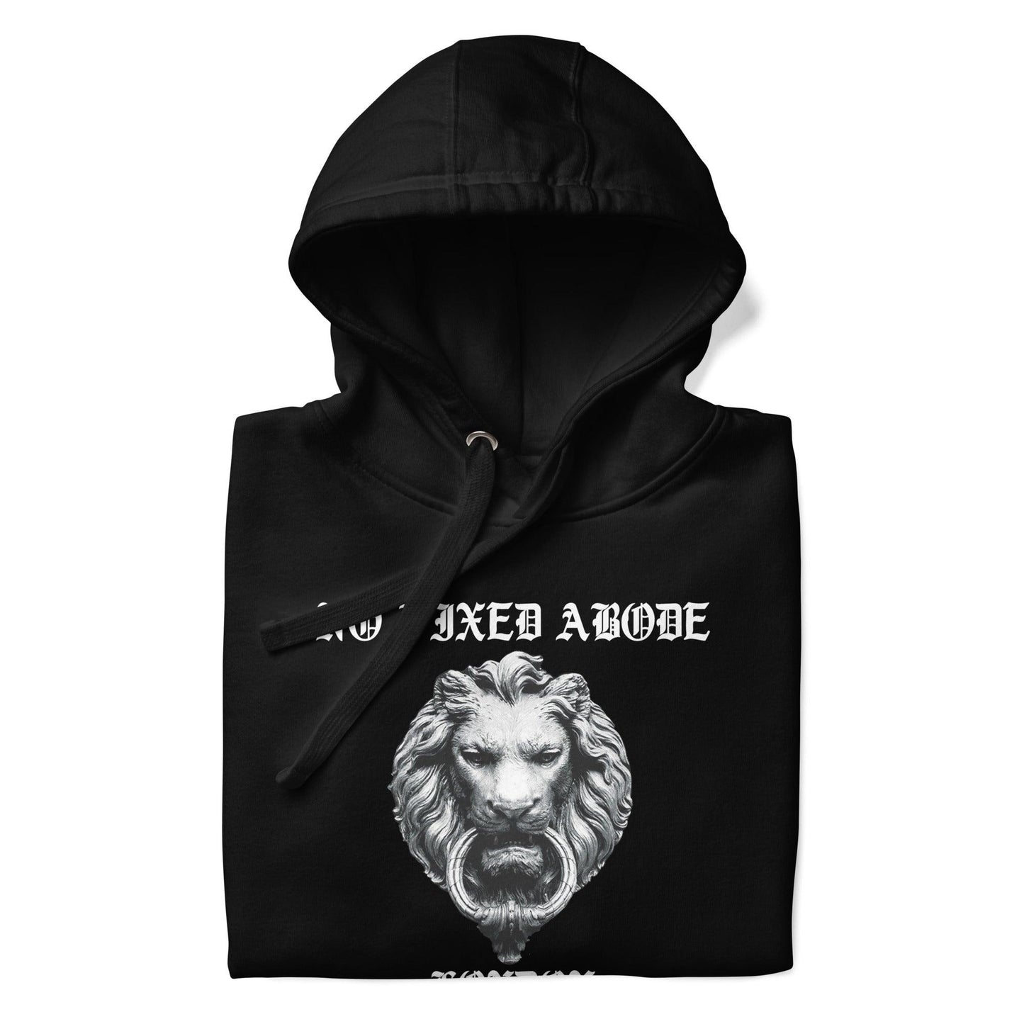 No Fixed Abode Lion Hoodie - NO FIXED ABODE Punkrock Mens Luxury Streetwear UK