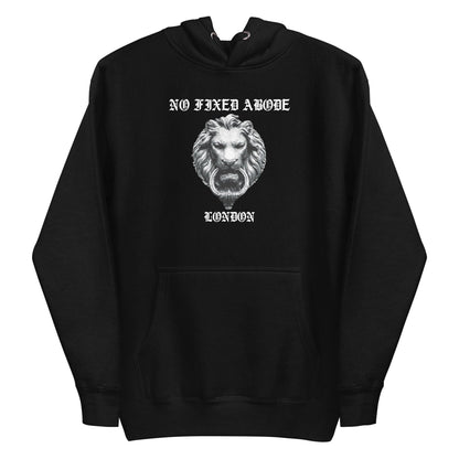 No Fixed Abode Lion Hoodie - NO FIXED ABODE Punkrock Mens Luxury Streetwear UK