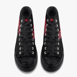 No Music No Life-Top Canvas Shoes - Black - NO FIXED ABODE Punkrock Mens Luxury Streetwear UK