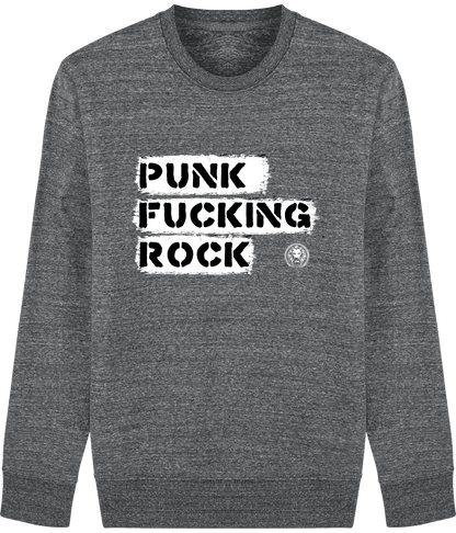 Punk Fucking Rock Crew Neck Sweatshirt - NO FIXED ABODE Punkrock Mens Luxury Streetwear UK
