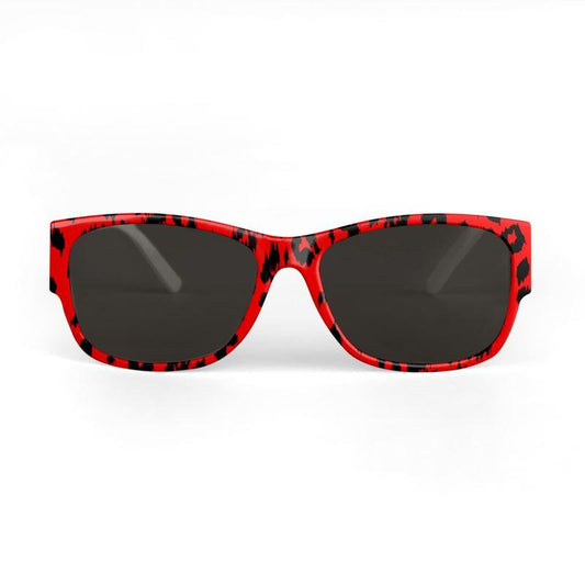 Red Leopard Sunglasses - NO FIXED ABODE Punkrock Mens Luxury Streetwear UK