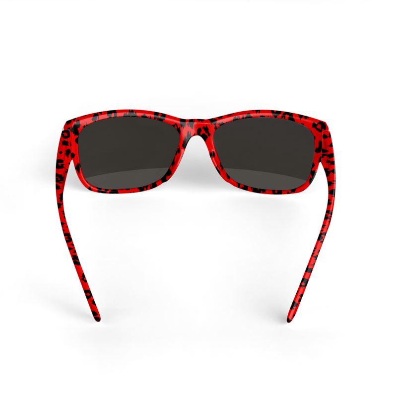Red Leopard Sunglasses - NO FIXED ABODE Punkrock Mens Luxury Streetwear UK