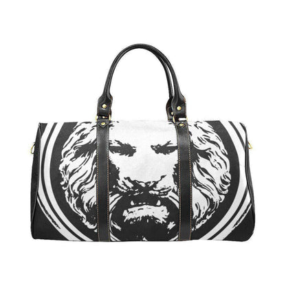 Small Black Lion Travel bag - NO FIXED ABODE Punkrock Mens Luxury Streetwear UK