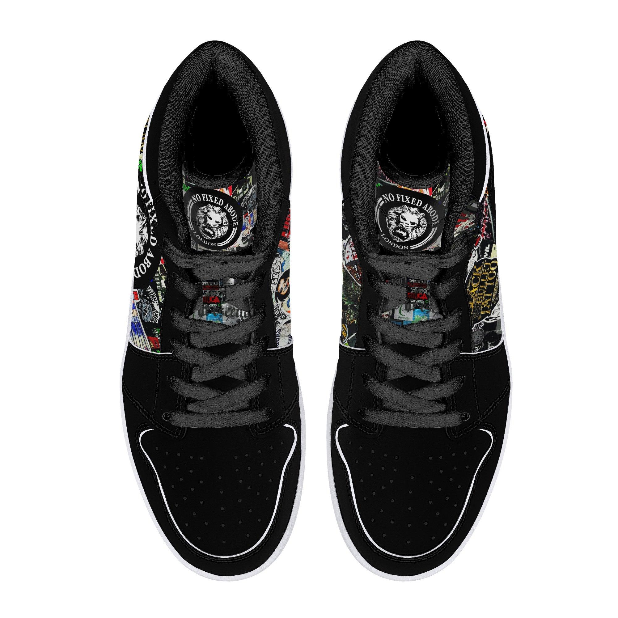 Stickers Sneakers - NO FIXED ABODE Punkrock Mens Luxury Streetwear UK