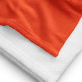 Black lips biting orange Towel
