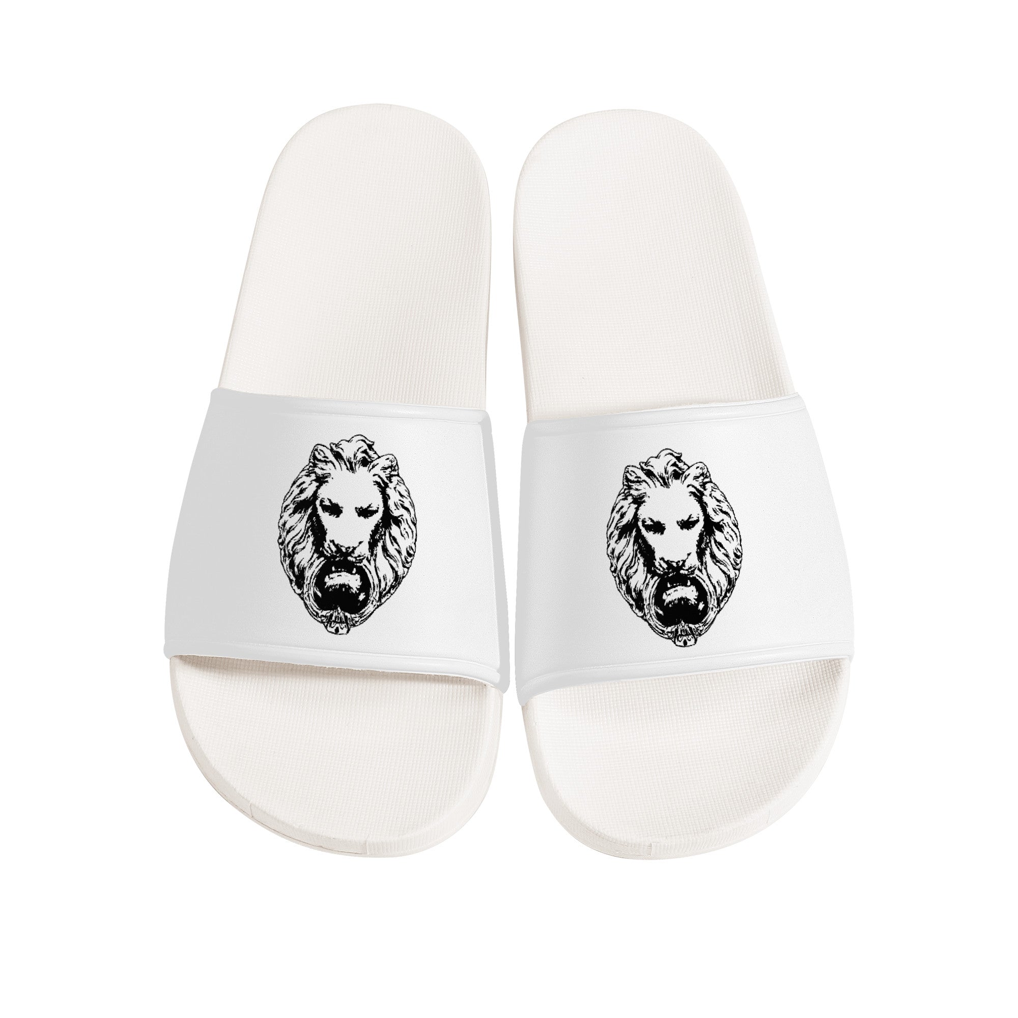Sliders Sandals - White Designer Streetwear Mens Womens Footwear Summer No Fixed abode top view