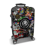Urban Camouflage Sticker Suitcase - NO FIXED ABODE Punkrock Mens Luxury Streetwear UK