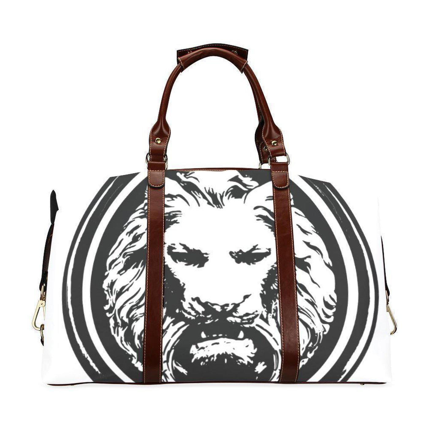 White Lion Travel Bag - NO FIXED ABODE Punkrock Mens Luxury Streetwear UK