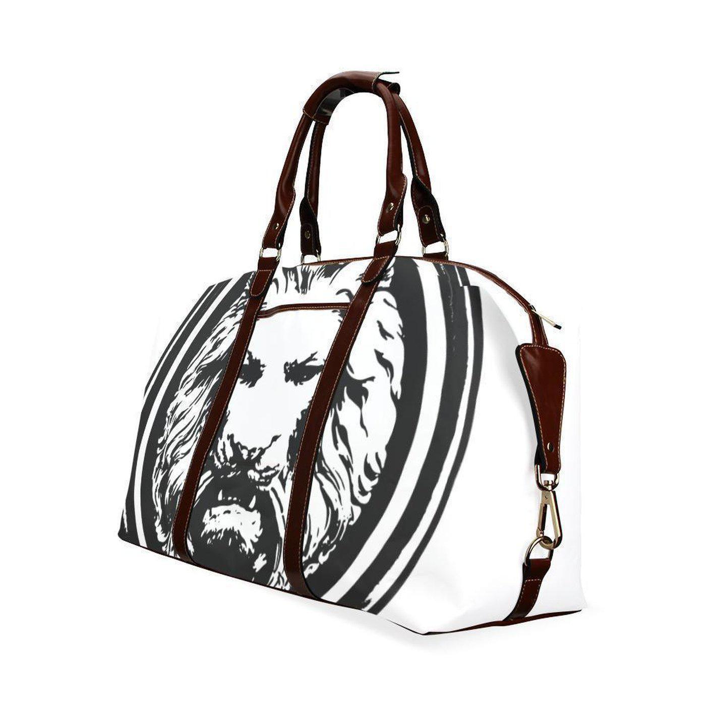 White Lion Travel Bag - NO FIXED ABODE Punkrock Mens Luxury Streetwear UK