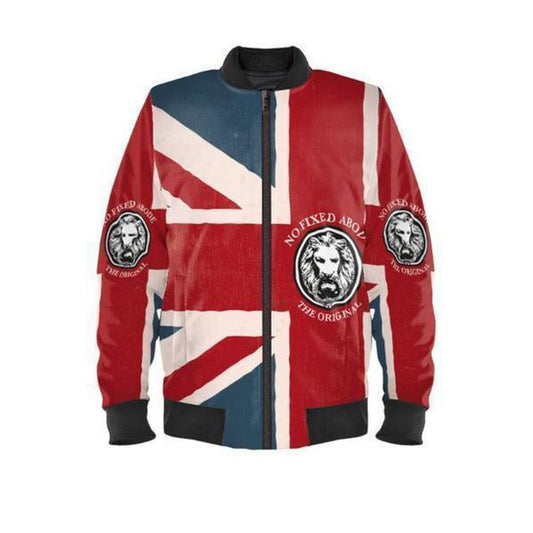 NO FIXED ABODE,Womens NFA The Original Union Jack Bomber Jacket,Coats and Jackets,XS